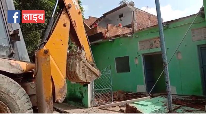 Houses of people being demolished for road widening